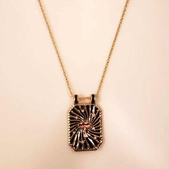 NWT Luxury tarot charm mushroom pendent necklace vintage 70's vibe - Picture 6 of 6